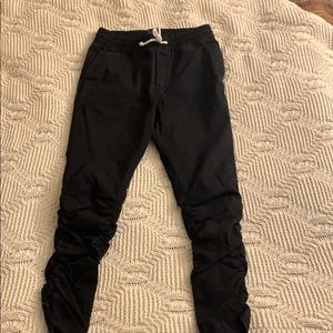 Black Joggers with zippers